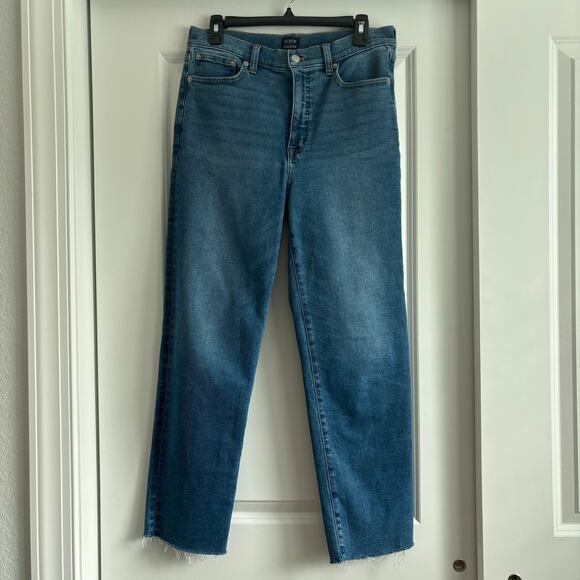 J Crew Women’s Stovepipe Jeans Sz 29 in Signature Stretch Essential Minimalist - Picture 2 of 14